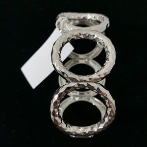 Banana Republic Hammered Silver Bracelet